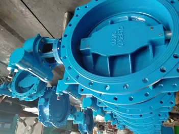 Valv tal-farfett konċentriku b'flanġ doppju